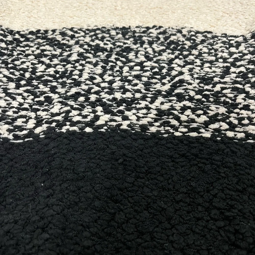 Mystree Cozy Sweater Black and White - Picture 5 of 6